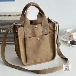 Canvas Tote Bag Brown 233018917