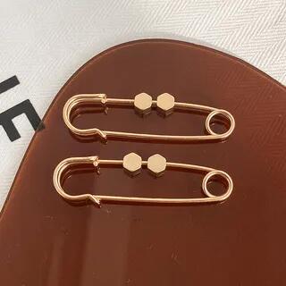 Waist Adjusting Safety Pin Set of 2 - Hexagon - Gold | Miss Floral by Miss Floral