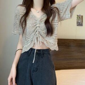 White Knit Blouse fashion styling inspiration