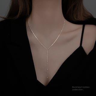 Lariat Necklace Silver | Gaya by Gaya