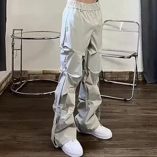 High Waist Cargo Pants Gray by Urtishia