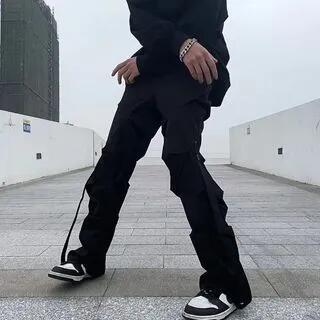 High Waist Cargo Pants Black by Urtishia