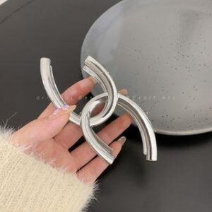 Alloy Hair Claw 01 - Silver | Gemsha 244044785