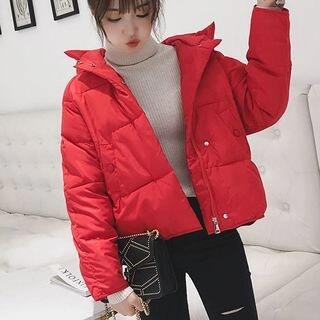 Hood Padded Jacket White by Rosehedge