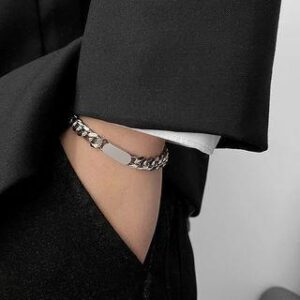Chain Bracelet Clavicle Chain - Silver | Soosina 246240650