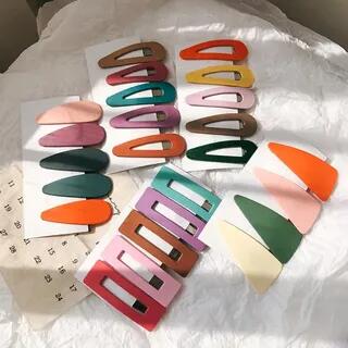 Set of 10: Hair Clips (Various Designs) Set Of 10 - Solid Water Drops - Multicolor by Pompabee