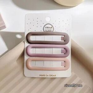 Plain Alloy Hair Clip (various designs) / Set 50 - Set Of 3 | LIDO 246598327