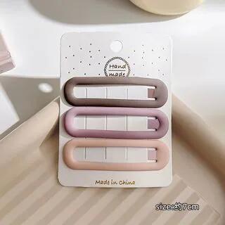 Plain Alloy Hair Clip (various designs) / Set 50 - Set Of 3 | LIDO by LIDO