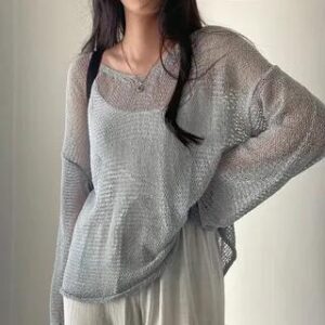 Grey Open Cardigan fashion styling inspiration