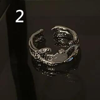Alloy Open Ring / Set 02 - 1pc - Silver | Lilafey by Lilafey