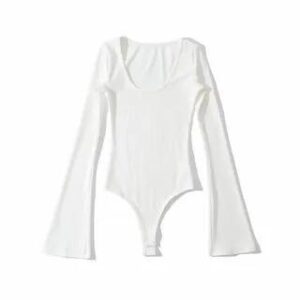 White Bell Sleeve Bodysuit fashion styling inspiration