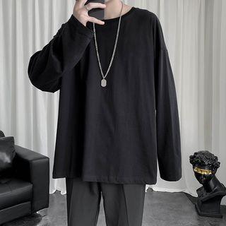 Oversized Plain T-Shirt Black by Diphon