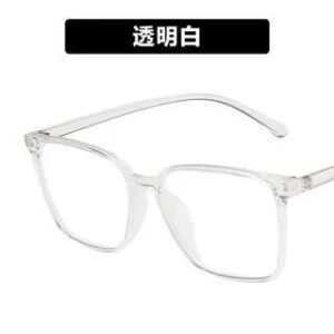 Square Frame Blue Light Blocking Eyeglasses Frame - Transparent 249994225