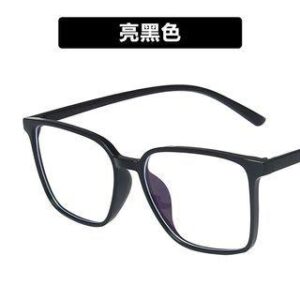 Square Frame Blue Light Blocking Eyeglasses Frame - Glossy Black 249994226