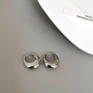Chunky Hoop Earring 1 Pair - Silver | DREN by DREN