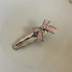 Bow Alloy Hair Clip Pink | Sharkkira 251233739