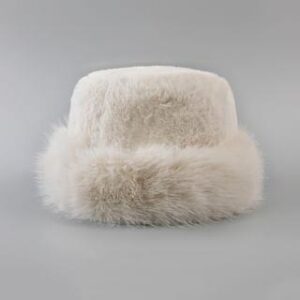 Plain Faux-Fur Cossack Hat Beige 251234971