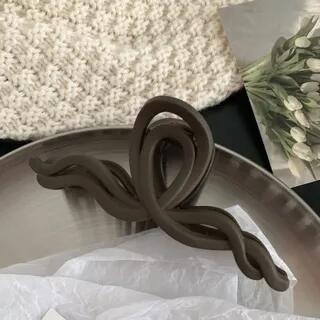 Wavy Hair Claw k11-391 - Dark Coffee | Poppin by Poppin