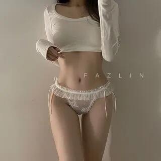 Mesh Lace Panty White by Candyiry