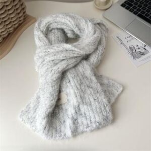 Plain Knit Scarf Off-White | Combon 251236706