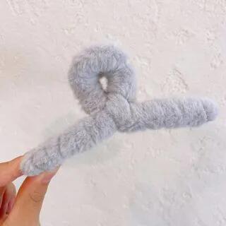 Fluffy Hair Claw Gray | Kiren by Kiren