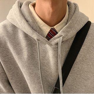Plain Oversized Hoodie Light Gray by POSI