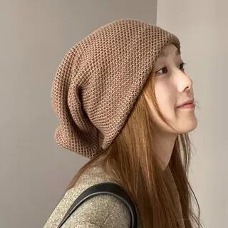 Plain Multi-Way Knit Beanie SKU-05 - Coffee by Nikifa