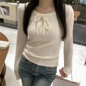 Cream Bow Neck Top: Modern Romance with a Wearable Edge Cream Bow Neck Top fashion styling inspiration