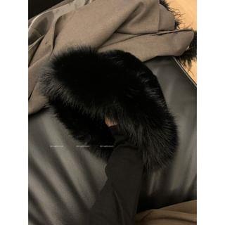 Plain Fluffy Hat Black by Frior