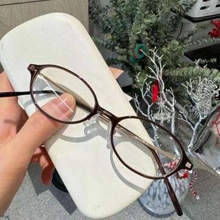 Oval Glasses Transparent Purple | Aisyi by Aisyi