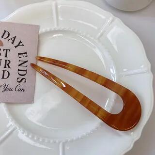 Acetate Hair Pin 1pc - PF-006205 - Coffee | Mentosi by Mentosi
