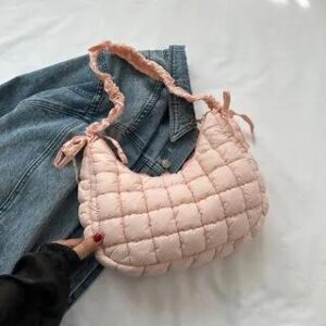 Quilted Shoulder Bag Pink 258806602