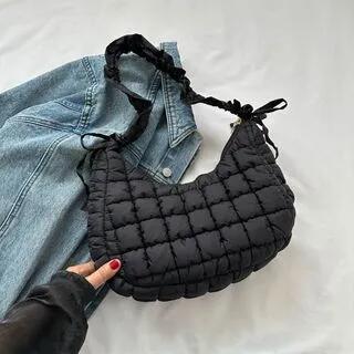 Quilted Shoulder Bag Black by NewTown