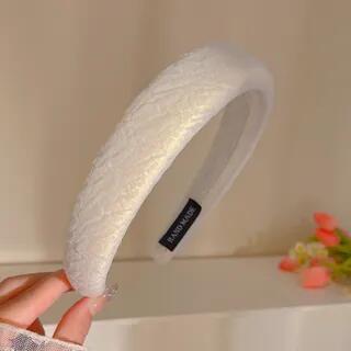 Fabric Headband (Various Designs) Fold - Milky White by Miss Floral