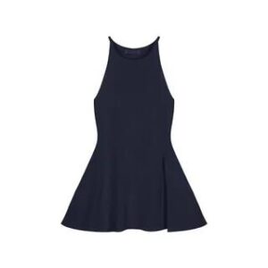 Plain Slim-Fit Slit Tank Top Royal Blue 258807809