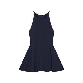 Plain Slim-Fit Slit Tank Top Royal Blue by Rosesand
