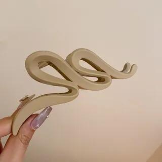 Plain Hair Claw Hair Clip - Khaki | Calafa by Calafa