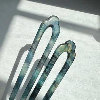 Set of 2: Vintage Hair Stick Set of 2 - Dark Blue | YUGO by YUGO