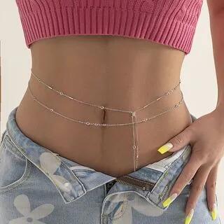 Alloy Layered Waist Chain 2825 - Silver | Drexxiax by Drexxiax