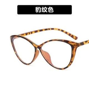 Cat Eye Glasses / Sunglasses Leopard Brown Frame - Lens - Transparent 258818638