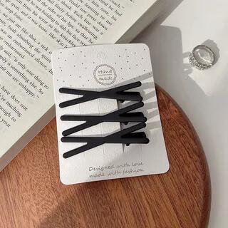 Set of 3: Hair Clip Set Of 3 - Cross - Black | Miss Floral by Miss Floral