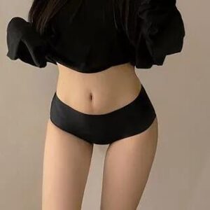 Plain Seamless Panty Black 258825579