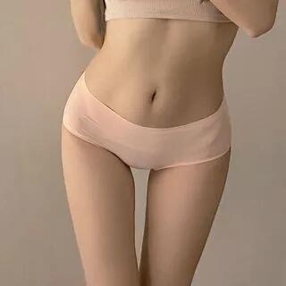 Plain Seamless Panty Peach Pink by Croix