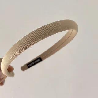 Plain Fabric Headband Khaki by Sesori