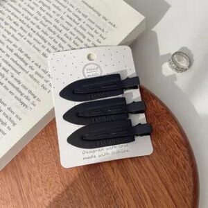 Set of 3: Hair Clip Set Of 3 - Fashion - Black | Miss Floral 258827272