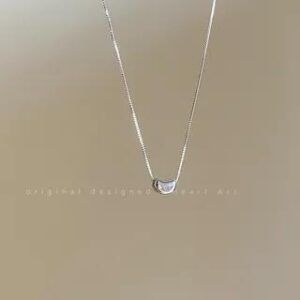 Bean Pendant Necklace Silver | Wandoli 258827315
