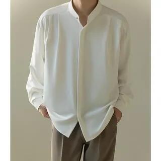 Long-Sleeve Plain Shirt White | GRAYCIOUS by GRAYCIOUS