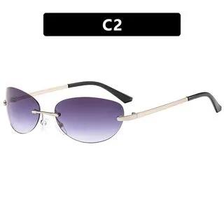 Frameless Metal Sunglasses Gray | iLANURA by iLANURA