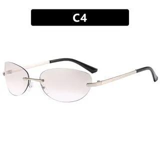 Frameless Metal Sunglasses Light Silver | iLANURA by iLANURA