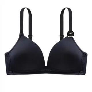 Plain Wireless Bra Black - 38/85AB by Wildery